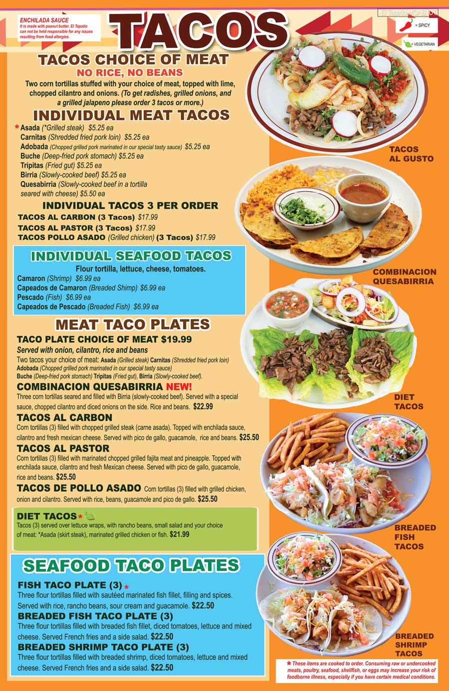 El tapatio menu discount